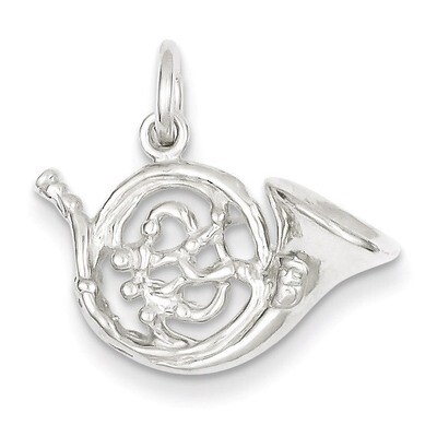 French Horn Charm Sterling Silver QC779, MPN: QC779, 883957917061