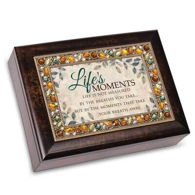 Life&#39;s Moments Jeweled Amber Music Box: WONDERFUL WORLD GM22906, MPN: GM22906, 633303820749