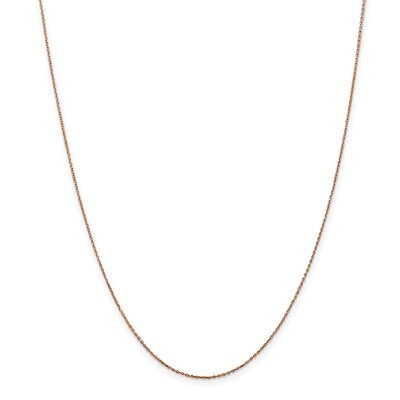 20 Inch 0.8mm Diamond -cut Cable Chain 14k Rose Gold RSC32-20, MPN: RSC32-20, 886774419077