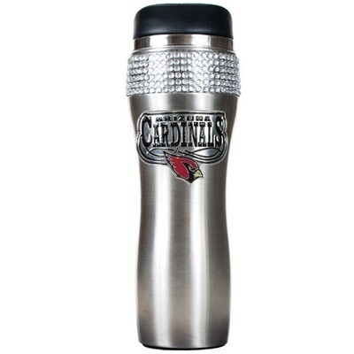 Cardinals Silver Jeweled 14oz Stainless Tumbler GC3952, MPN: GC3952, 89006494990