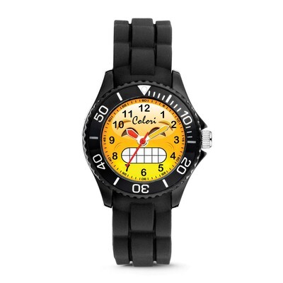 Colori Happy Smile Chilly 30mm Black Key Ring Watch Set XWA5713, MPN: XWA5713, 871932328964