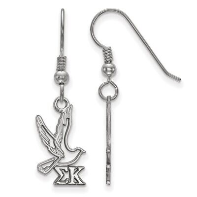 Sigma Kappa Small Dangle Earrings Sterling Silver SS037SKP, MPN: SS037SKP, 886774607764