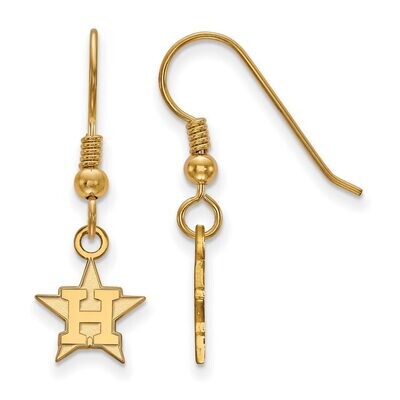 Houston Astros x-Small Dangle Earring Wire Gold-plated Silver GP013AST, MPN: GP013AST, 886774915500