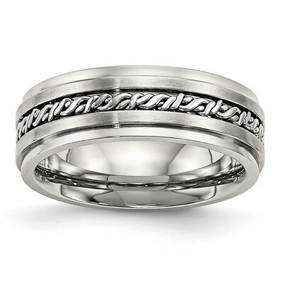 Braided 7.00mm Band Stainless Steel Brushed and Polished SR525, MPN: SR525, 886774391212