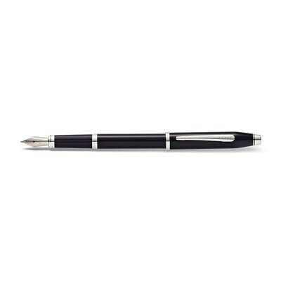 Century II Black Lacquer Rhodium Fountain Pen with Medium Stainless Nib GM20508, MPN: GM20508, 7322…