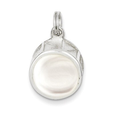 Drum Charm Sterling Silver QC4778, MPN: QC4778, 723252406474