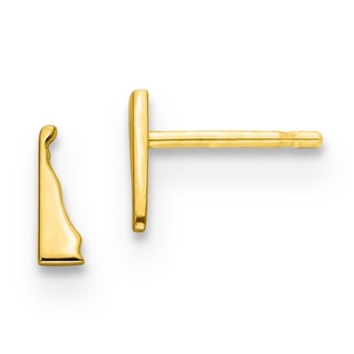 Delaware State Small Earrings Gold-plated on Silver Engravable XNE50GP-DE, MPN: XNE50GP-DE, 8867745…