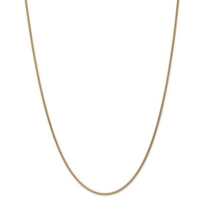 Leslie&#39;s 22 Inch 1.65mm Spiga Wheat Chain 14k Gold HB-1241-22, MPN: 1241-22, 191101742460