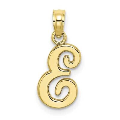 E Script Initial Charm 10k Gold Polished 10K6422E, MPN: 10K6422E,