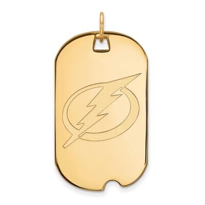 Tampa Bay Ligtning Large Dog Tag 10k Yellow Gold 1Y025LIG, MPN: 1Y025LIG, 886774735863