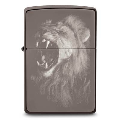 Zippo Black Ice Fierce Lion Lighter GM25851, MPN: GM25851, 191693199291