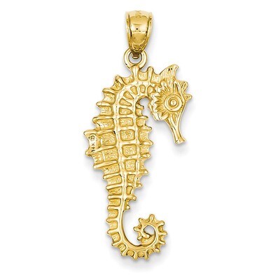 3-D Seahorse Pendant 14k Gold C3389, MPN: C3389, 637218012909