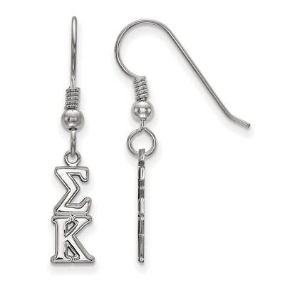 Sigma Kappa Small Dangle Earrings Sterling Silver SS026SKP, MPN: SS026SKP, 886774604909