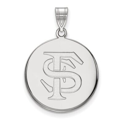 Florida State University Large Disc Pendant Sterling Silver SS041FSU, MPN: SS041FSU, 886774683232