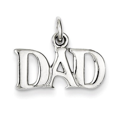 Dad Charm Sterling Silver QC7513, MPN: QC7513, 886774565590