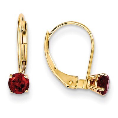 Garnet Earrings January 14k Gold XBE73, MPN: XBE73, 883957335582
