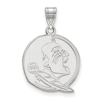 Florida State University Large Pendant 14k White Gold 4W046FSU, MPN: 4W046FSU, 886774849492