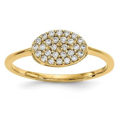 Diamond Cluster Oval Ring 14k Gold Y13741AA, MPN: Y13741AA,