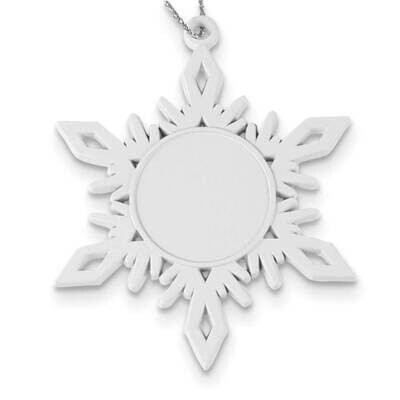 White Pewter Snowflake Ornament GM21930, MPN: GM21930, 883957761183