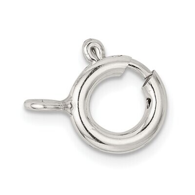 10.0mm Spring Ring with Open Ring Clasp Sterling Silver SS3425, MPN: SS3425,