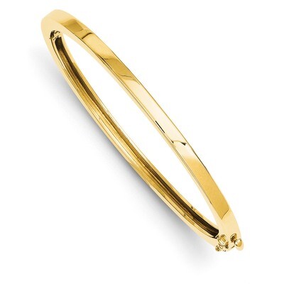 3.6mm Polished Solid Hinged Bangle Bracelet 14k Gold XB247, MPN: XB247, 886774123462