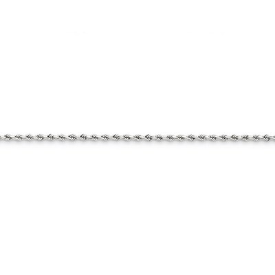 2mm Diamond-cut Rope Chain 20 Inch 14k White Gold 016W-20, MPN: 016W-20, 886774394374