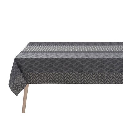Le Jacquard Francais Tablecloth Caractere Grey 1100% Coated Cotton 59 x 59 Inch 28194, MPN: 28194, …