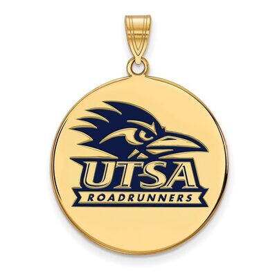 University of Texas at San Antonio XLarge Enamel Disc Pendant Gold-plated Silver GP003UTS, MPN: GP0…