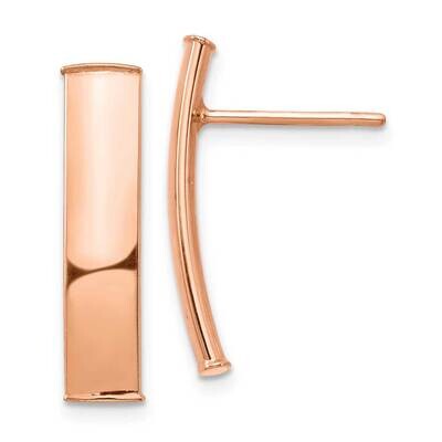 5mm Post Earrings 14k Rose Gold Polished TF1388R, MPN: TF1388R, 191101986864