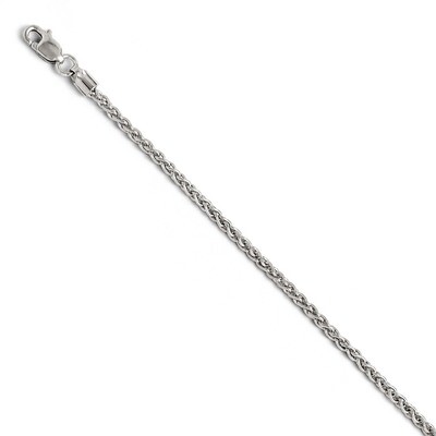 Leslie&#39;s 2.1mm Wheat Chain 18 Inch - 14k White Gold HB-3074-18, MPN: 3074-18, 886774544687