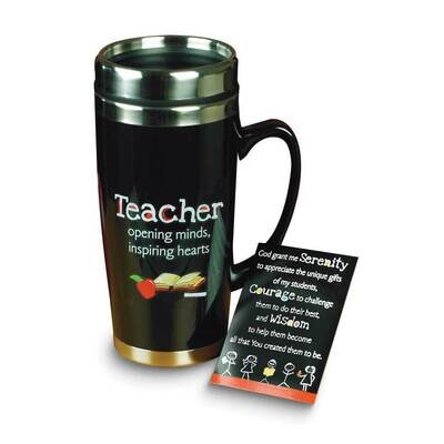Teacher Insulated Travel Mug and Lid with Serenity Message Card GM24228, MPN: GM24228, 95177495766