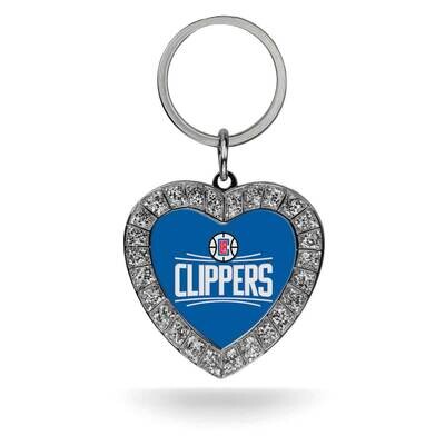 NBA LA Clippers Rhinestone Heart Key Ring GC7912, MPN: GC7912, 94746939717