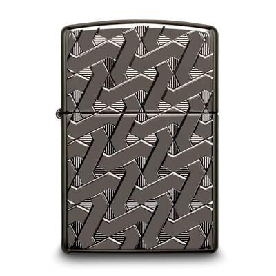 Zippo Armor Black Ice Geometric Weave Design Lighter GM25905, MPN: GM25905, 191693144154