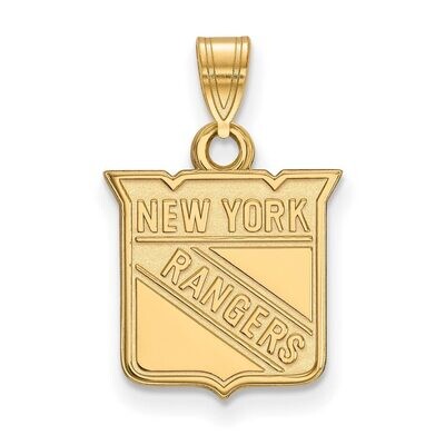 New York Rangers Small Pendant Gold-plated Silver GP002RNG, MPN: GP002RNG, 886774740812