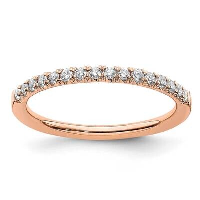Lab Grown Diamond Si1/Si2, G H I, Wedding Band 14k Rose Gold RM6687B-025-7RLG, MPN: RM6687B-025-7RL…