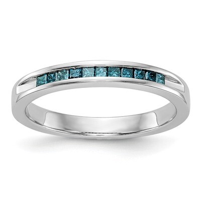 Blue Diamond Band 14k White Gold RM3441B-BD-025-WAA, MPN: RM3441B-BD-025-WAA, RM3441B-BD-025-WAA_HOM