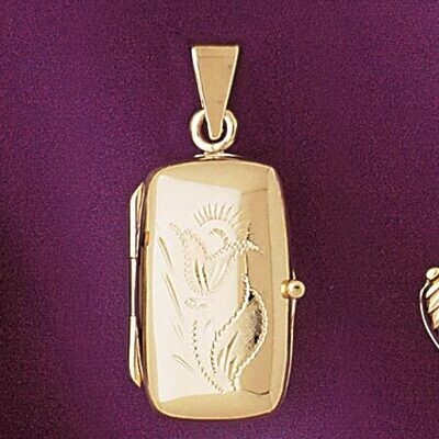 Dazzlers Jewelry Locket Pendant Necklace Charm Bracelet in Yellow, White or Rose Gold 4155, MPN: DZ…
