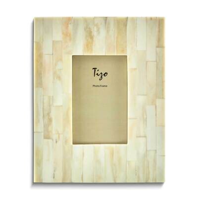 White 4x6 Faux Bone Frame GM26077, MPN: GM26077,