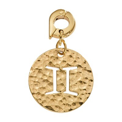 Nikki Lissoni Gemini Charm Gold-Plated 20mm D1002GM, MPN: D1002GM, 8718819232100