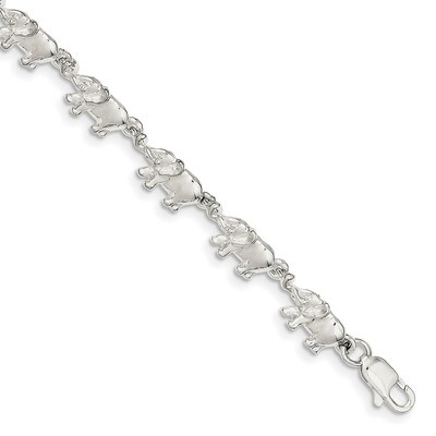 Elephants Bracelet 8 Inch Sterling Silver QA13-8, MPN: QA13-8, 886774083315