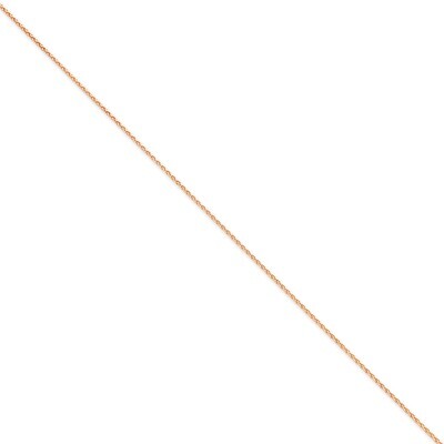 1.40mm Wheat Chain 18 Inch 14k Rose Gold RSC23-18, MPN: RSC23-18, 886774430645