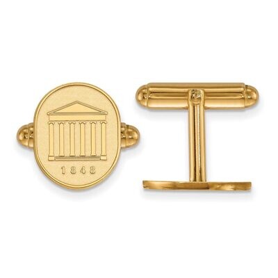 University of Missisippi Crest Cufflinks Gold-plated Silver GP073UMS, MPN: GP073UMS, 886774954479