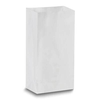 White Pack of 50 5x3x9 Paper Gift Bags JT5085-WT, MPN: JT5085-WT,