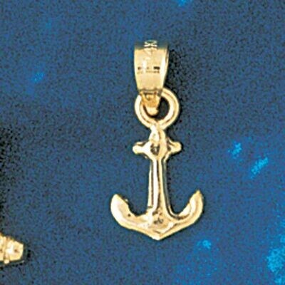 Dazzlers Jewelry Ship Anchor Pendant Necklace Charm Bracelet in Yellow, White or Rose Gold 1175, MP…