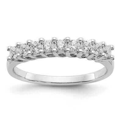 9-Stone Diamond Band 14k White Gold RM3308B-045-WAA, MPN: RM3308B-045-WAA,