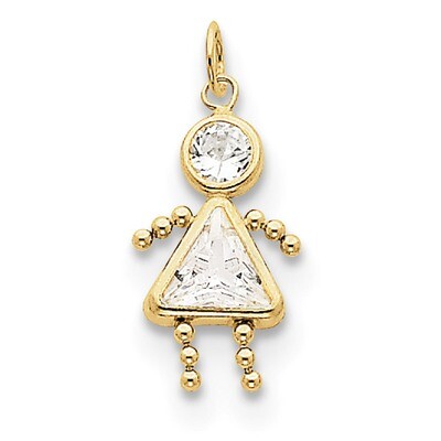 April Girl Birthstone Charm 10k Gold 10XCK162, MPN: 10XCK162, 716838192656