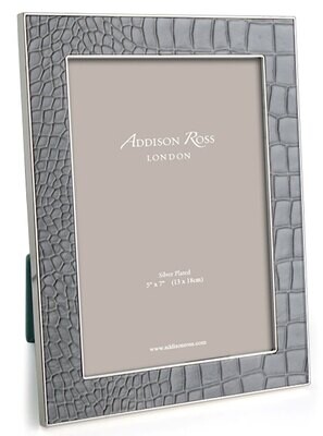Addison Ross Dove Croc &amp; Silver Picture Frame 5 x 7 Inch Silver-plated FR1309, MPN: FR1309, UPC/EAN…