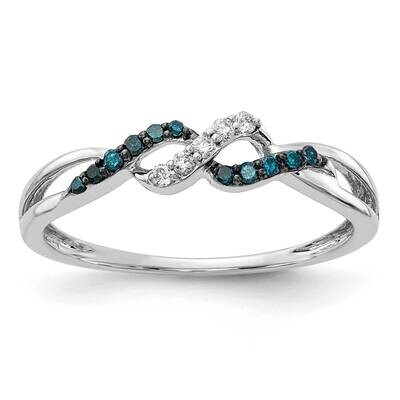 Blue and White Diamond Ring 14k White Gold RM5679-BD-010-WA, MPN: RM5679-BD-010-WA, 883957312743