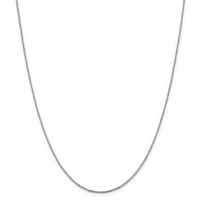 1.25mm Twisted Box Chain 14 Inch Sterling Silver QPE26-14, MPN: QPE26-14, 191101784170