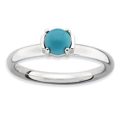 Turquoise Ring - Sterling Silver Polished QSK615, MPN: QSK615, 886774174280